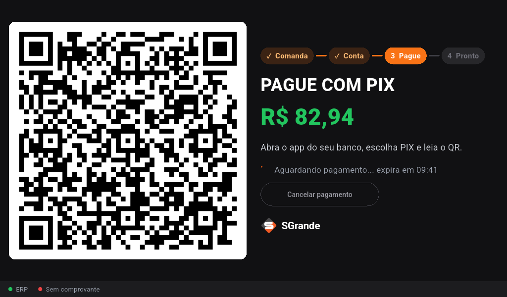 Totem de pagamento: Paga com PIX